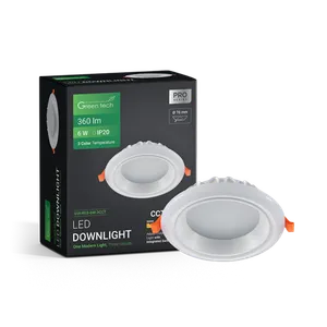 LED SPOT UGR 6W 3CCT OKRUGLI GREEN TECH