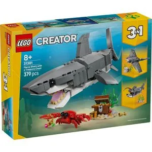 Lego Creator Fierce Shark With A Treasure