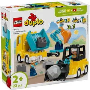 Lego Duplo 3 In 1 Construction Vehicles