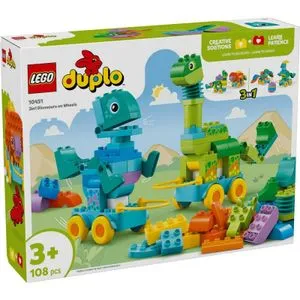 Lego Duplo 3In1 Dinosaurs On Wheels