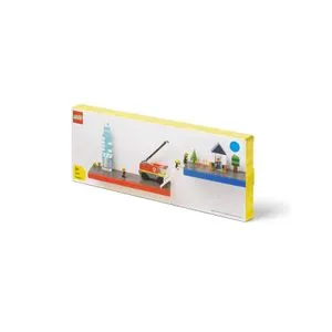 LEGO polica sa podlogom za gradnju - plava