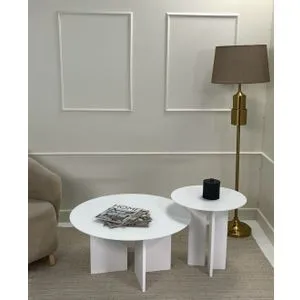 Leo (45 + 42) - Set belih kafe stolova