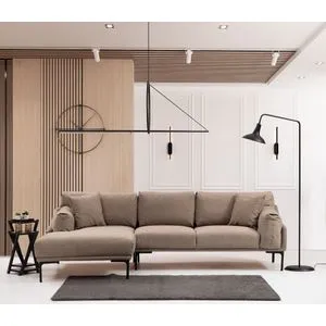 Leo Corner Left - Mocha Mocha Corner Sofa