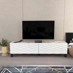 Lerze - White, Ephesus White TV Stand