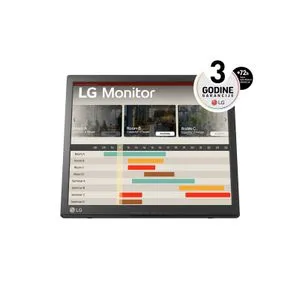 LG 17BR30T-B 17'' TN SXGA 1280x1024@75Hz touch monitor, 5:4, 1000:1, 5ms, 200 cd/m², 170º/160º, 1...