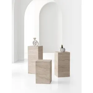 L.Çiçeklik - 9540 Travertine Flower Stand