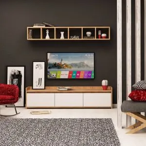 Liçi Oak
White TV Unit