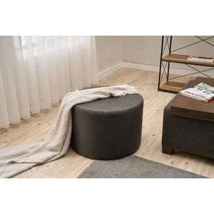 Likya - Anthracite Anthracite Pouffe