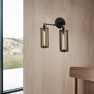 Likya - N-1023 Crna Zidna Lampa