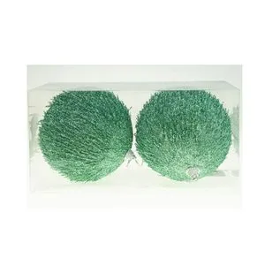 Lilium Novogodišnje kugle D10 s/2 gliter zelene 594203