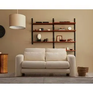 Lily Beige - 2 Beige 2-Seat Sofa