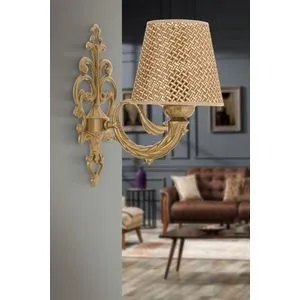 Lily Hazeran - Natural, Gold Natural
Gold Wall Lamp