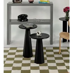 Lilyum (57 + 47) - Set crnih kafe stolova