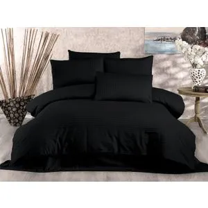 Lilyum - Black Black Single Quilt Cover Set (DE)