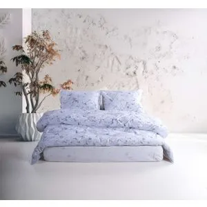 Lima - Plavi Ranforce Super King Posteljina Set