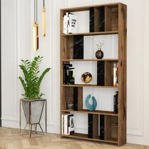 Lima - Walnut, Black Marble Walnut
Black Bookshelf