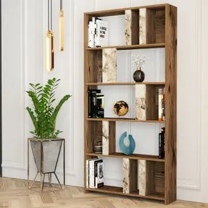 Lima - Walnut, White Marble Walnut
White Bookshelf