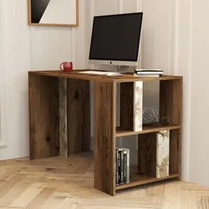 Lima - Walnut, White Marble Walnut
White Study Desk