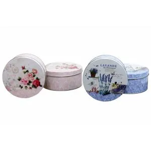 Limena kutije d16/13.5*visina 7cm Set /2kom  080809