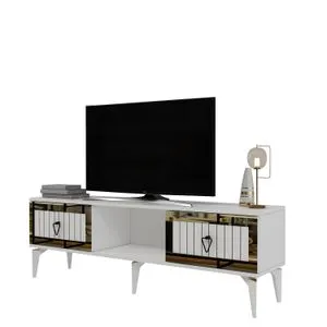 Linda - White, Gold White
Gold TV Stand