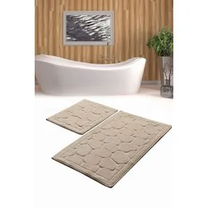 Lino - Set kupatilske prostirke Mink Multicolor (2 komada)