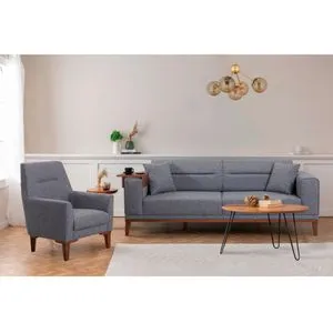 Liones - Dark Grey Dark Grey Sofa-Bed Set