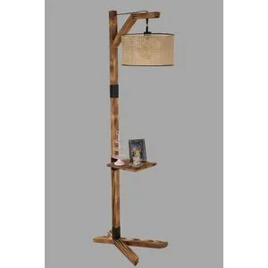 Liza Lambader sa Rattan Abajurlom u Svetlosmeđoj Boji