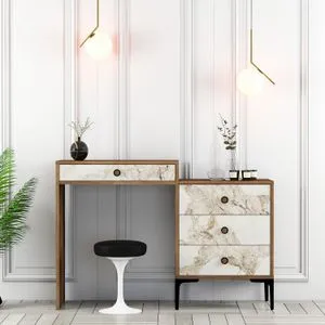 Lizbon 552 - Walnut, White Walnut
White Make-Up Table