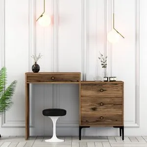 Lizbon 553 - Walnut Walnut Make-Up Table