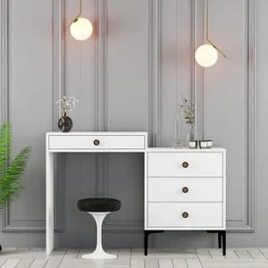 Lizbon 556 - White White Make-Up Table