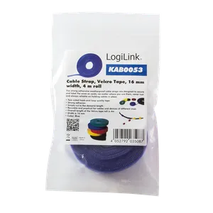 Logilink čičak traka, 4m, 16mm, plava