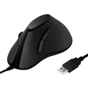 Logilink miš vertikalni ergonomski žičani crni