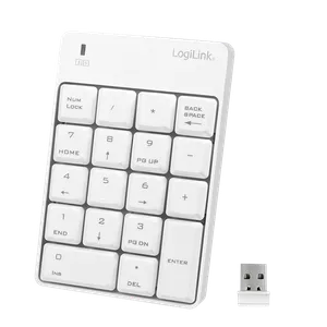Logilink numpad BT numeriička tastatura bela