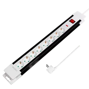 Logilink produžni kabl 8 mesta, prekidač, 3.0m, beli