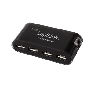 LogiLink USB 2.0 HUB, 4-Port, crni