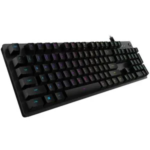 Logitech G512 CARBON LIGHTSYNC RGB Mechanical Gaming Keyboard with GX Red switches-CARBON-US INT'...