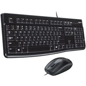 Logitech MK120 Corded Combo - BLACK - USB - US INT'L