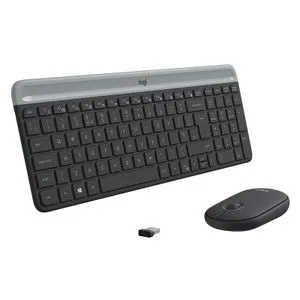 Logitech MK470 Slim Wireless Keyboard and Mouse Combo Graphite -YU