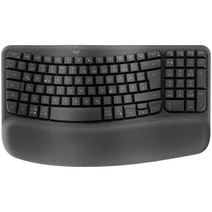 LOGITECH Wave Bluetooth Ergonomična Tastatura - Grafitna - US INT'L - B2B