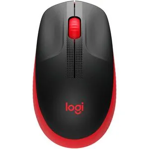 LogitechM190 Full-size wireless miš - RED - 2.4GHZ - EMEA - M190
