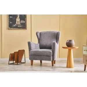 Lola Prestij - Grey Grey Wing Chair