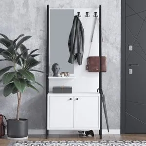 Lole - Crni i beli stalak za kapute