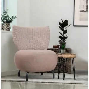 Loly - Salmon Salmon Wing Chair