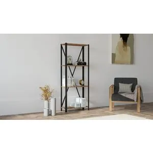 London - Walnut v2 Walnut
Black Bookshelf