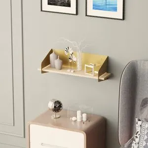 Long Arm - Gold Gold Wall Shelf