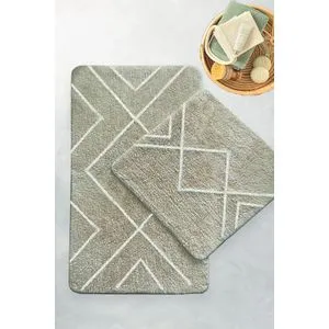 Longan - Set prostirki za kupatilo Stone (2 komada)