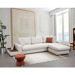 Loop 19 White Corner Sofa