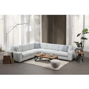 Loop 20 White Corner Sofa