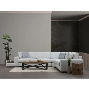 Loop 23 White Corner Sofa