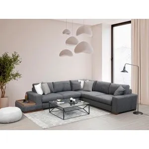 Loop 6 Anthracite Corner Sofa